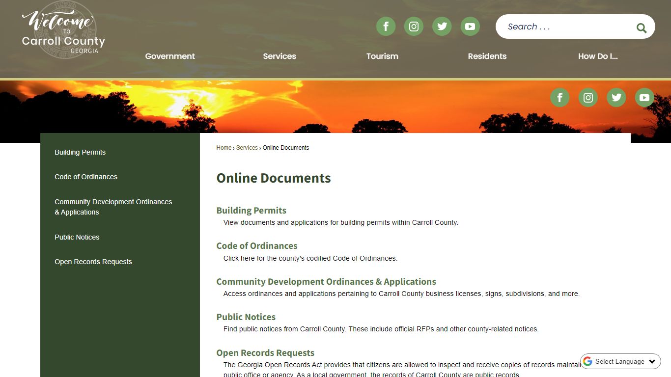 Online Documents | Carroll County, GA - Official Website